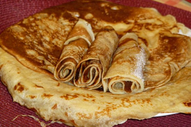 An dem Tag gibt es Crêpes